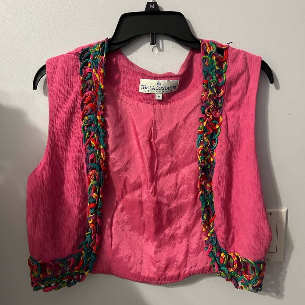 The la costa spa california pink vest size medium